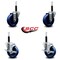 Service Caster 4'' Solid Poly Wheel Swivel 3/4'' Expanding Stem Caster Set 2 Brakes, 4PK SCC-EX20S414-SPUS-2-TLB-2-34 - alternate 2